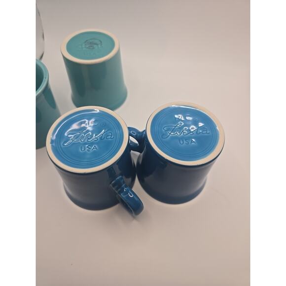 Vintage Fiestaware HLC Homer Laughlin USA Coffee Mugs Lot Of 4 - Picture 5 of 5